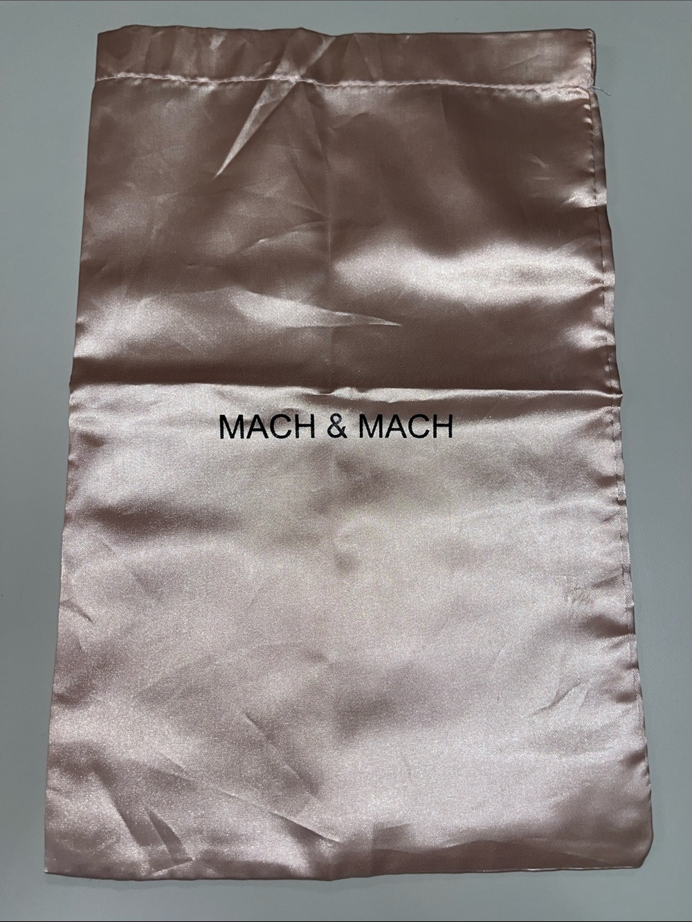 MACH & MACH Satin Dust Bag in Pale Pink